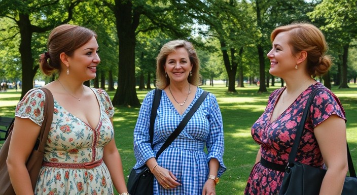 German women at the park